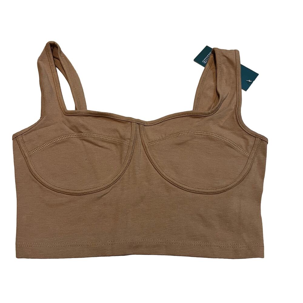 Wild Fable Women's Brown Bustier Cropped Tank Top - Size XS - NWT